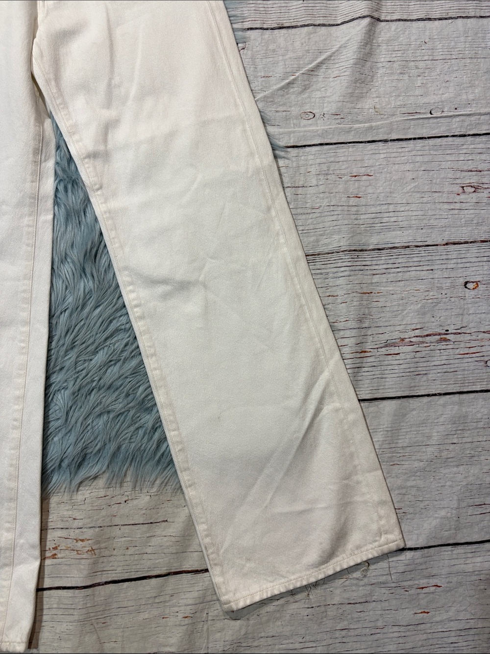 NWOT Citizens of Humanity Annina 30": Soft White Trouser Straight Leg Jeans - Picture 5 of 10